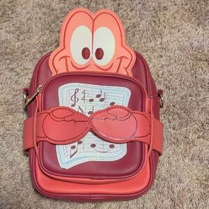 Loungefly Red and Pink Crab Themed Bag